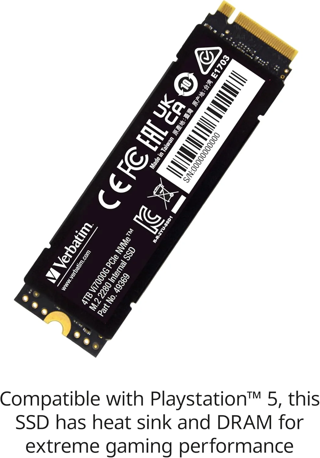 حافظه اس اس دی داخلی ورباتیم مدل Vi7000 PCIe NVMe M.2 با ظرفیت 2 ترابایت