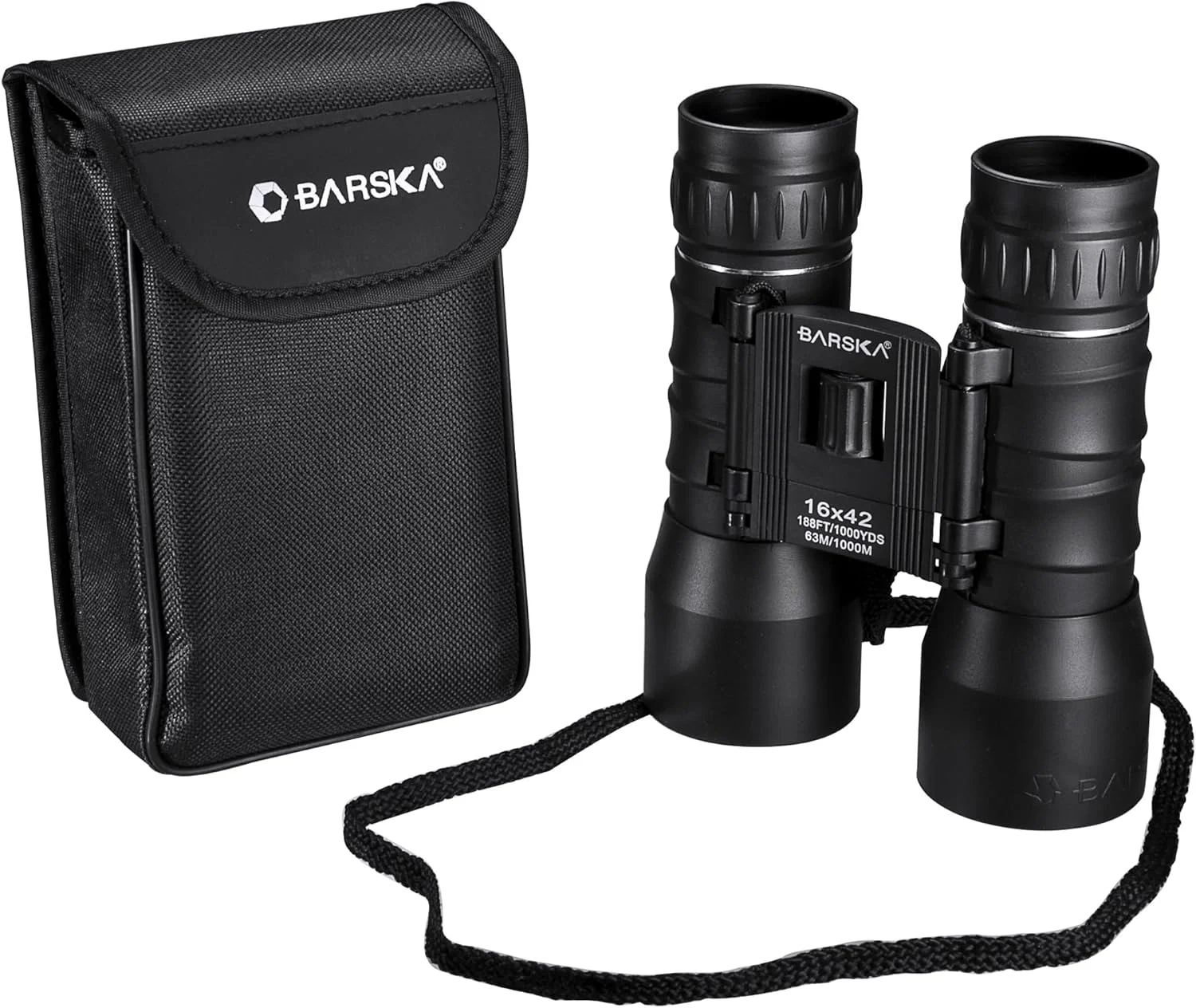 دوربین دوچشمی فشرده کلاسیک 16x42 Barska Lucid View برای سفر، شکار، پیاده‌روی و رویدادهای فضای باز