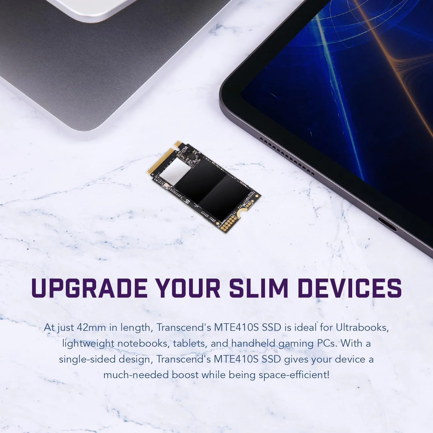 حافظه اس اس دی M.2 NVMe ترنسند 512 گیگابایت 2242 PCIe Gen4x4 حداکثر سرعت خواندن: 5000 مگابایت بر ثانیه حداکثر سرعت نوشتن: 3500 مگابایت بر ثانیه M Key مدل TS512GMTE410S