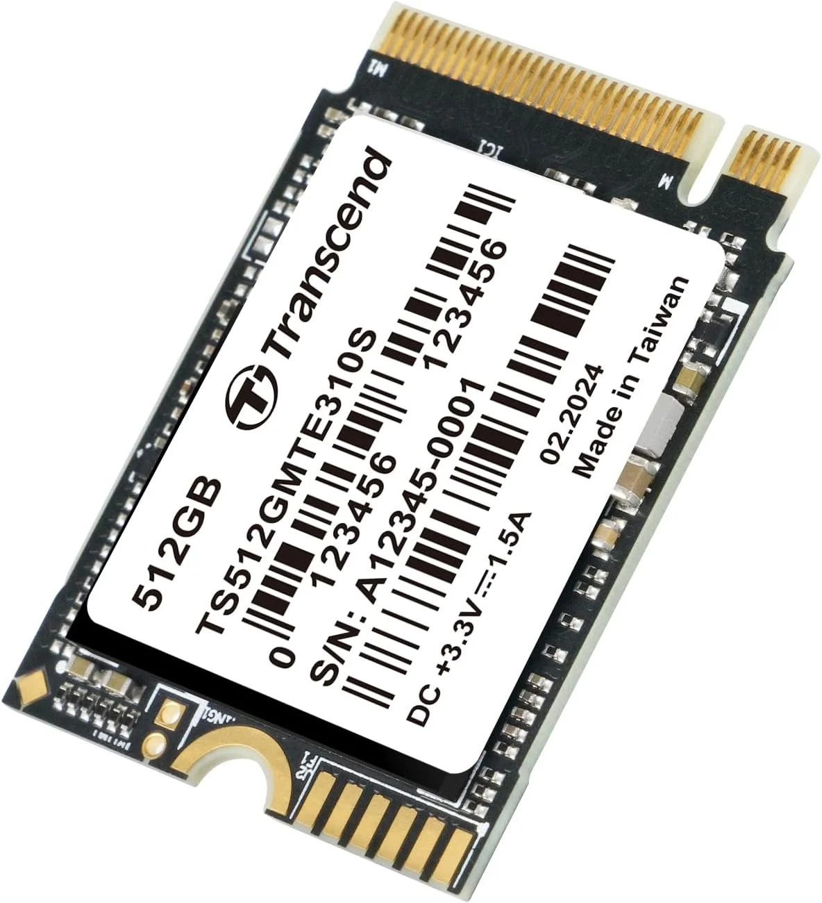 حافظه اس اس دی 512 گیگابایتی M.2 2230 NVMe PCIe Gen4 x4 ترنسند مدل MTE310S (سرعت خواندن/نوشتن تا 3300/700 مگابایت بر ثانیه) - TS512GMTE310S-E