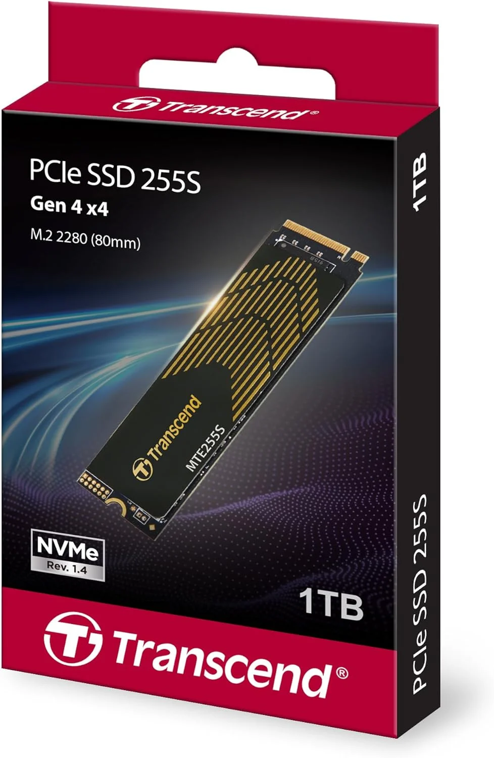 اس اس دی 1 ترابایتی M.2 2280 ترنسند با هیت سینک، سرعت تا 7,400 مگابایت بر ثانیه برای PS5، کامپیوترهای رومیزی، لپ تاپ، PCIe 4.0 NVMe Gen4x4 اس اس دی داخلی، 3D TLC NAND، درایو حالت جامد پرسرعت، مناسب برای بازی و استفاده حرفه ای