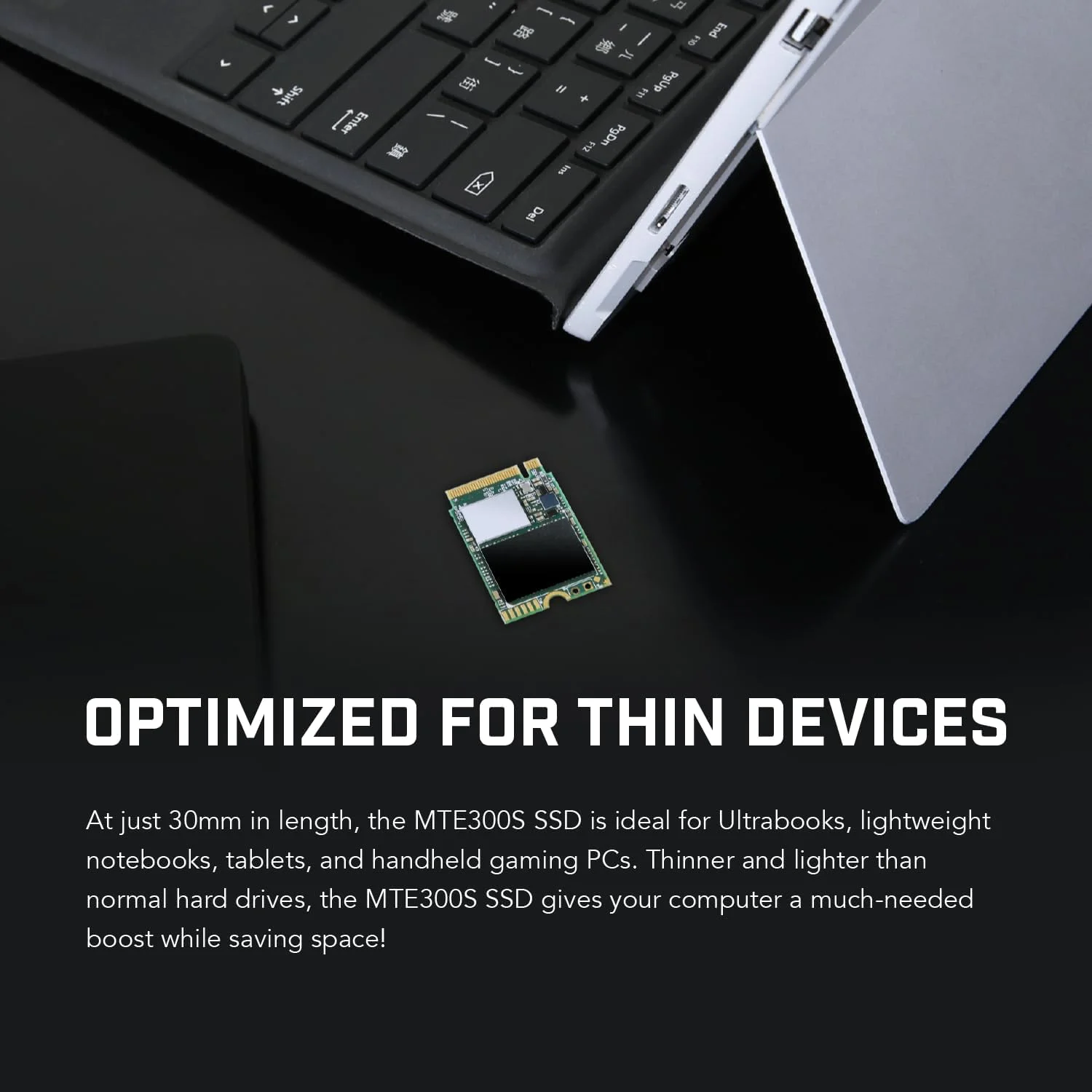 درایو حالت جامد داخلی 256 گیگابایتی ترنسند MTE300S NVMe PCIe Gen3 x4 M.2 2230 (SSD) 3D TLC NAND (TS256GMTE300S)