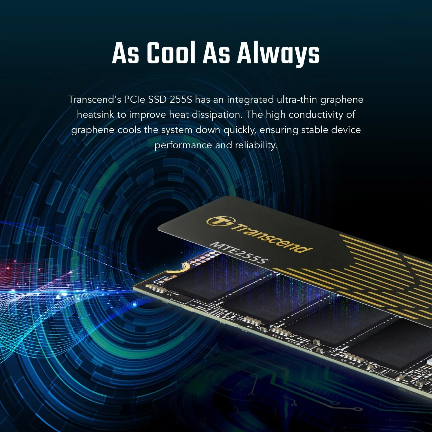 اس اس دی 1 ترابایتی M.2 2280 ترنسند با هیت سینک، سرعت تا 7,400 مگابایت بر ثانیه برای PS5، کامپیوترهای رومیزی، لپ تاپ، PCIe 4.0 NVMe Gen4x4 اس اس دی داخلی، 3D TLC NAND، درایو حالت جامد پرسرعت، مناسب برای بازی و استفاده حرفه ای