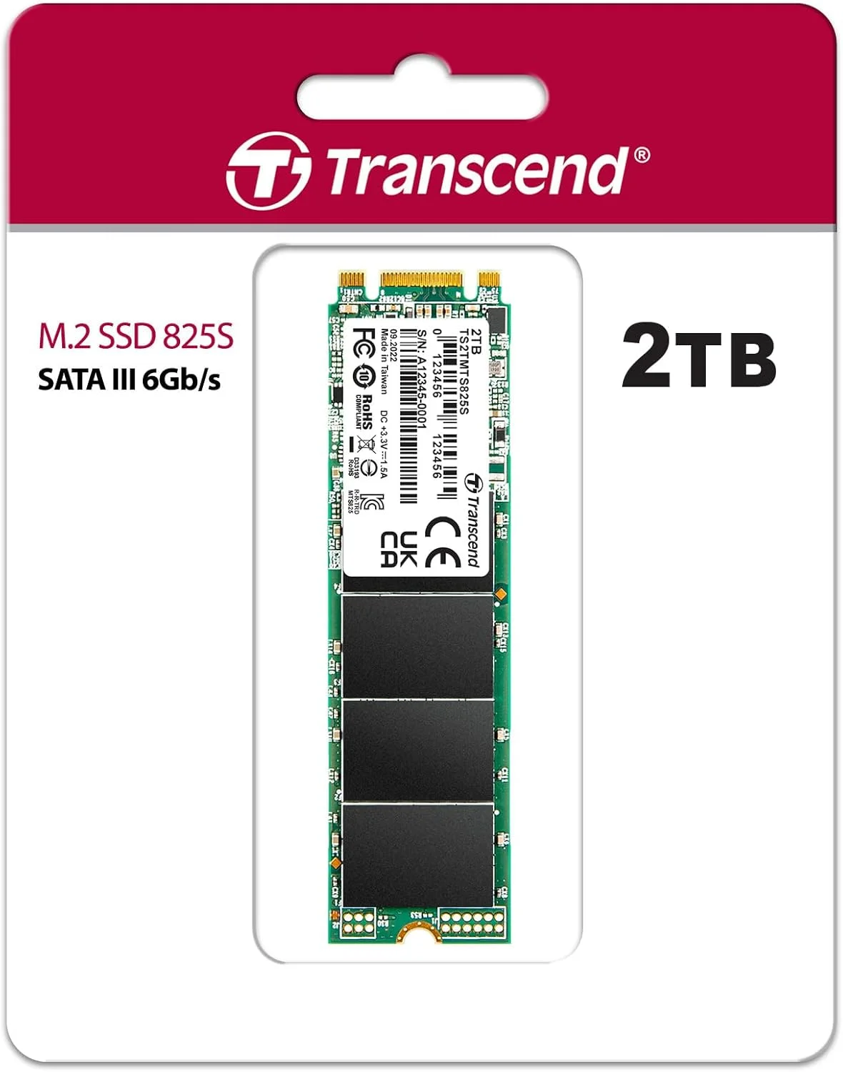 حافظه اس اس دی 2 ترابایتی ترنسند SATA III 6Gb/s MTS825S 80mm M.2 (TS2TMTS825S)
