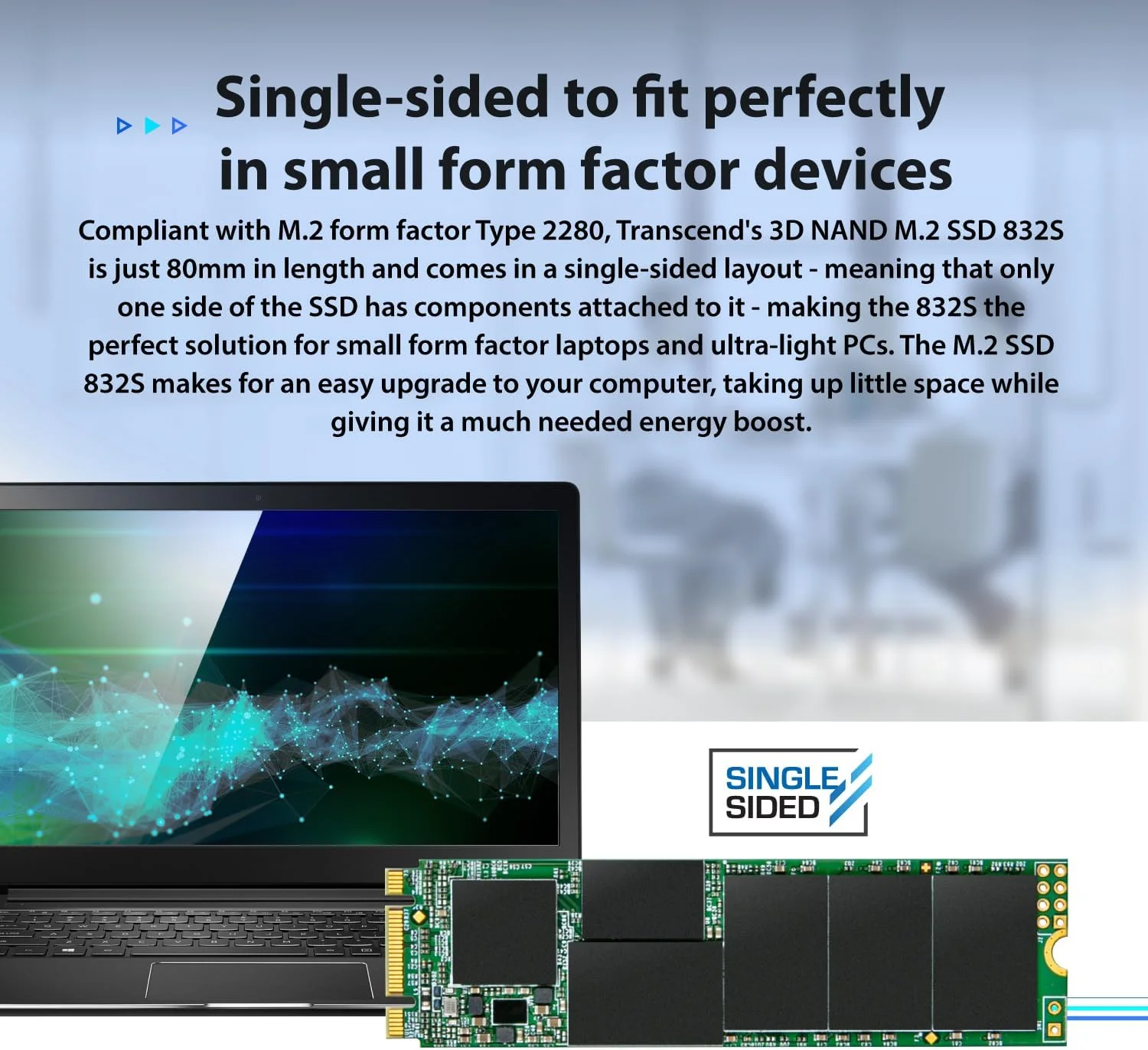 حافظه اس اس دی 256 گیگابایتی ترنسند مدل M.2 2280 SATA B+M Key TLC