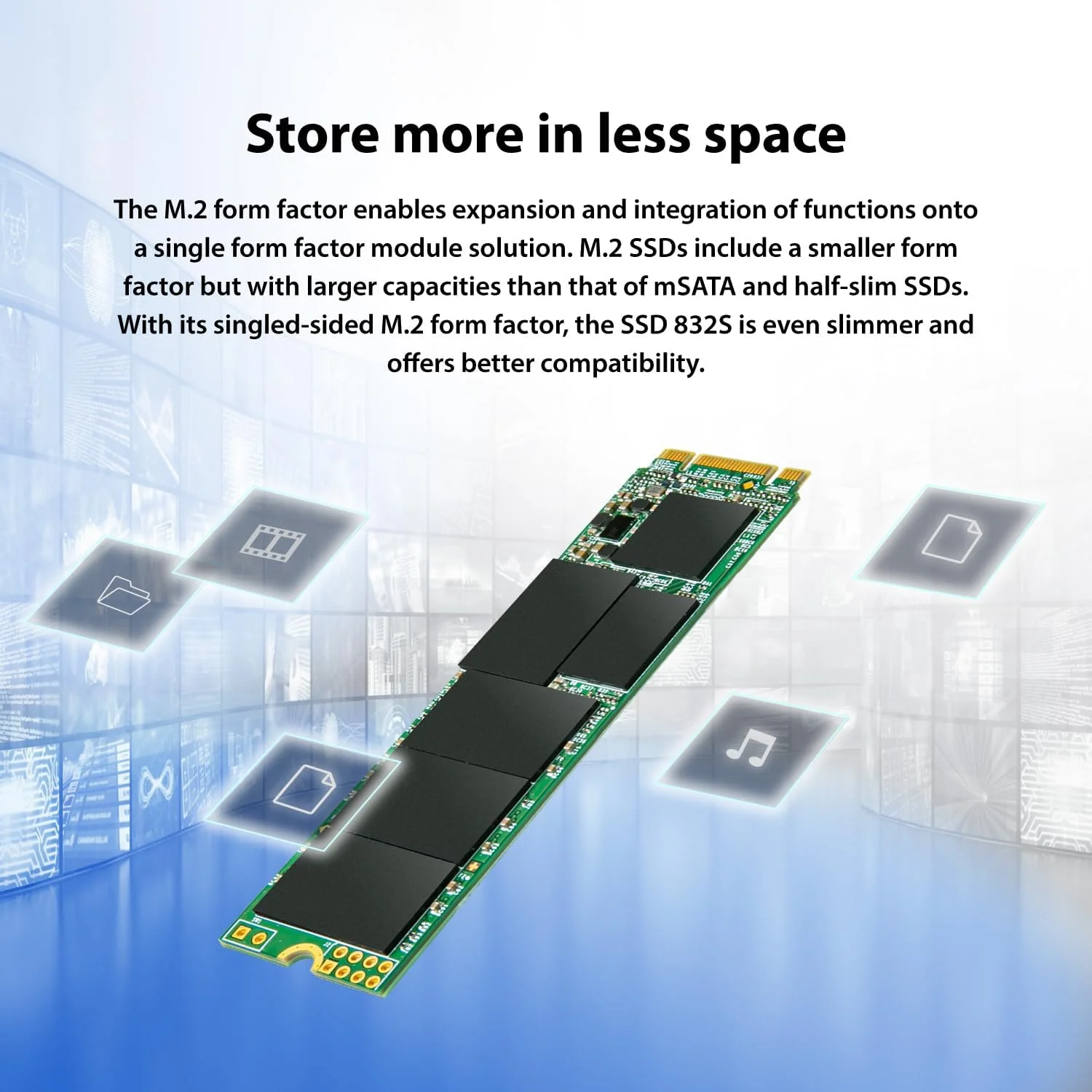 حافظه اس اس دی 256 گیگابایتی ترنسند مدل M.2 2280 SATA B+M Key TLC