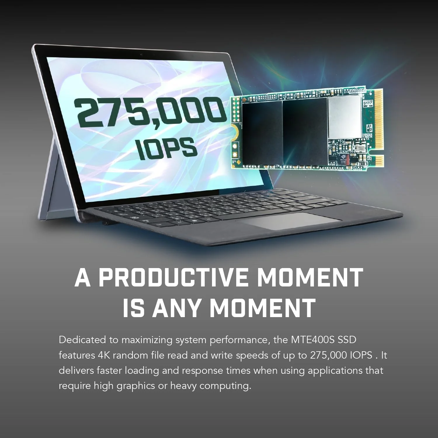 حافظه اس اس دی داخلی 1 ترابایتی Transcend MTE400S NVMe - Gen3 x4 PCIe M.2 2242، سرعت تا 2000 مگابایت بر ثانیه - TS1TMTE400S