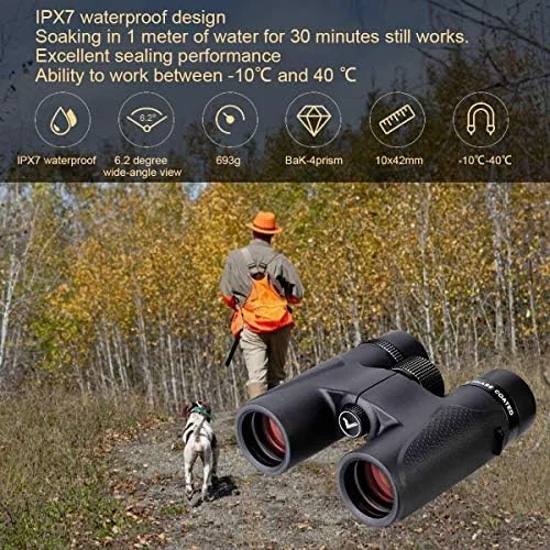 دوربین دوچشمی شیشه ای ED اس وی بونی SV202 10x42 برای تماشای پرندگان، منشور BaK4 ضد آب برای تماشای پرندگان، مناظر و طبیعت