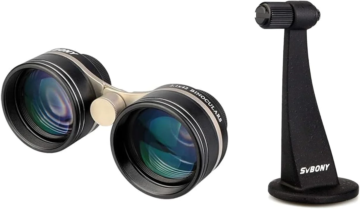دوربین دوچشمی عریض SVBONY SV407 2.1x42mm به همراه آداپتور سه پایه برای رصد ماه
