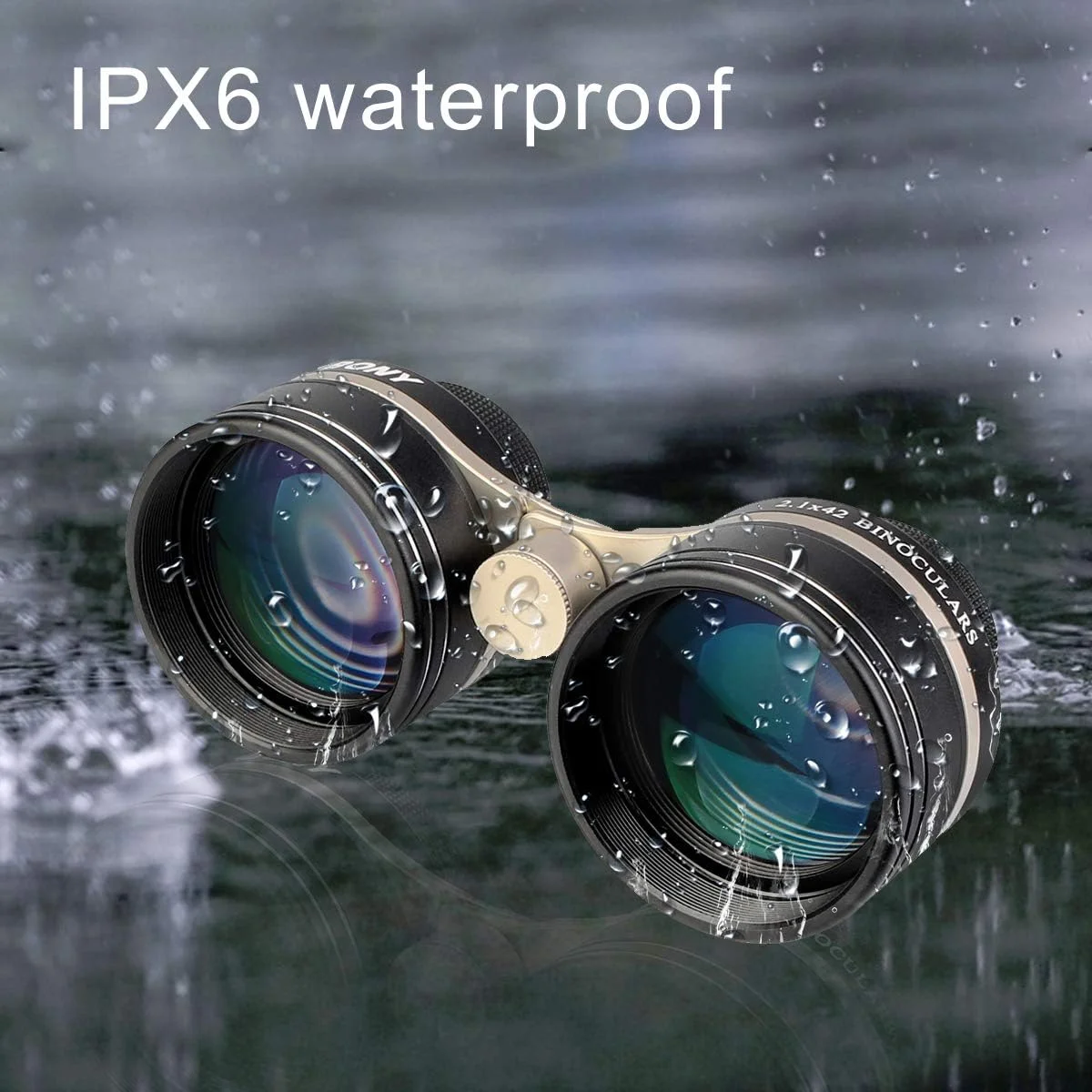 دوربین دوچشمی نجومی SVBONY SV407 2.1x42mm، دوربین دوچشمی زاویه باز برای رصد ستارگان برای بزرگسالان، میدان دید 26 درجه، پوشش FMC، ضد آب IPX6، برای تماشای آسمان پرستاره