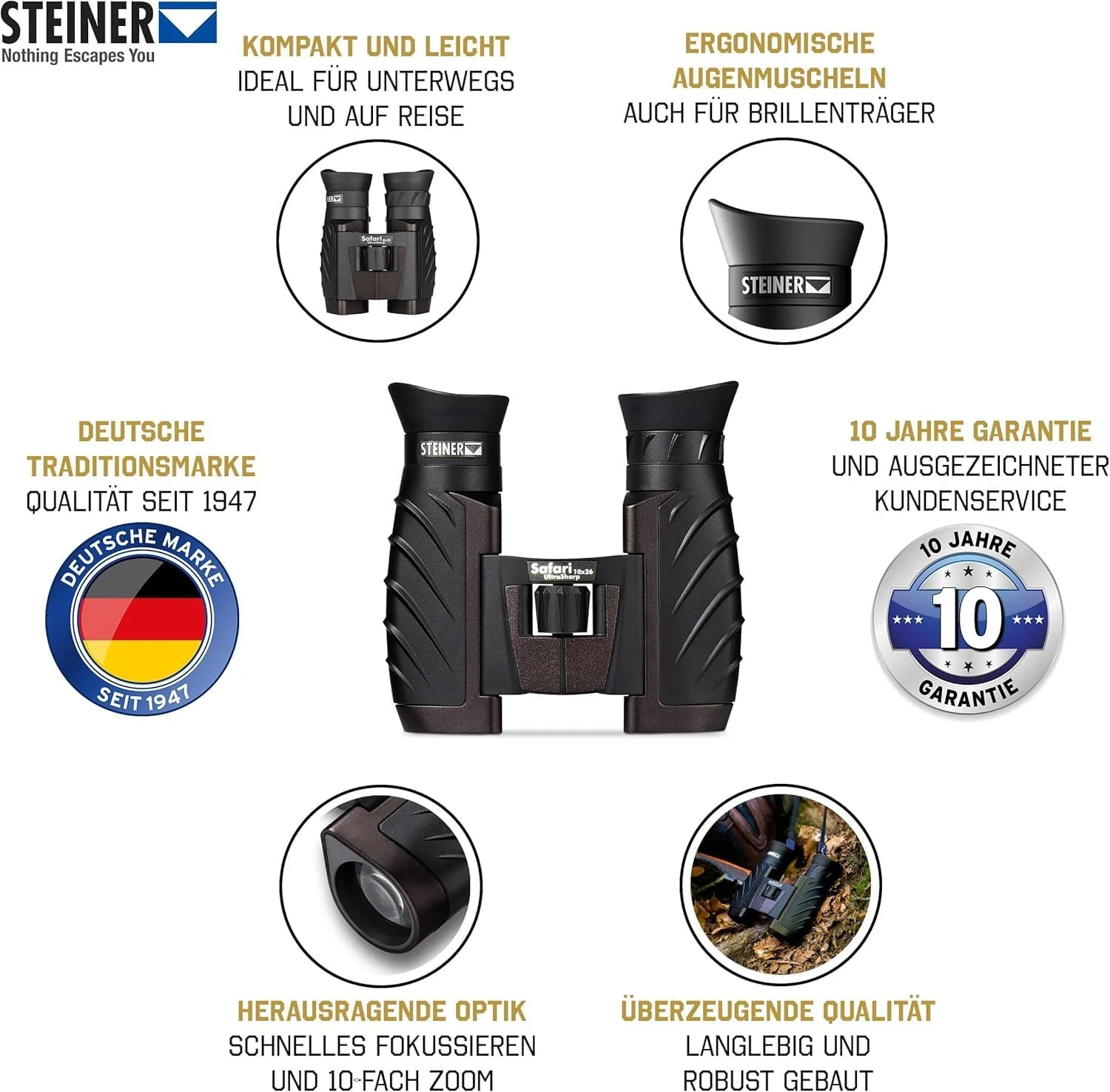 دوربین شکاری اشتاینر سافاری UltraSharp 8 x 22 دوربین شکاری اشتاینر سافاری UltraSharp 8 x 22