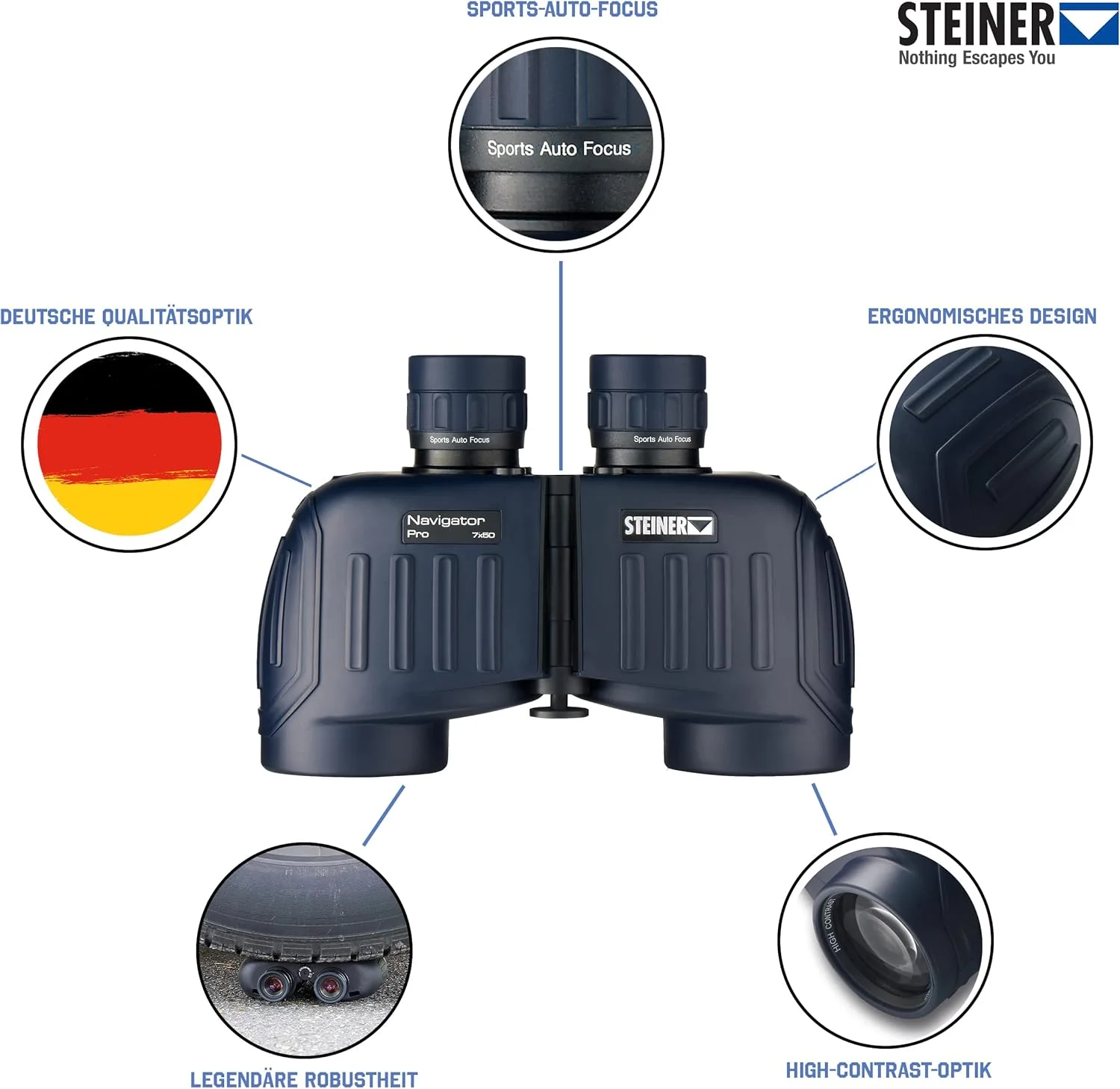 دوربین دوچشمی دریایی اشتاینر Navigator Pro 7x50 مدل 7655