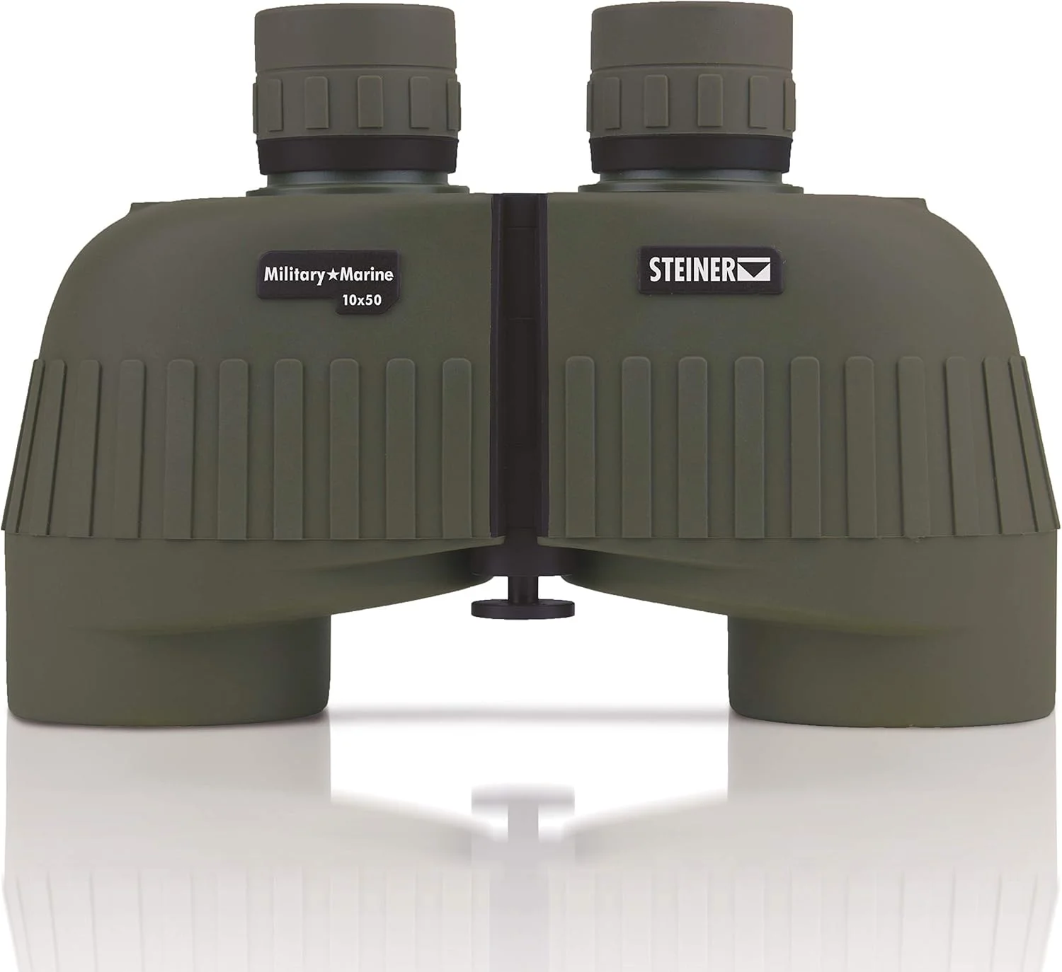 دوربین شکاری اشتاینر سری Military-Marine، اپتیک دقیق تاکتیکی سبک وزن برای هر موقعیت، ضد آب، سبز، 10x50 و کیف بزرگ دوربین شکاری برای دوربین های 7x50 یا 10x50
