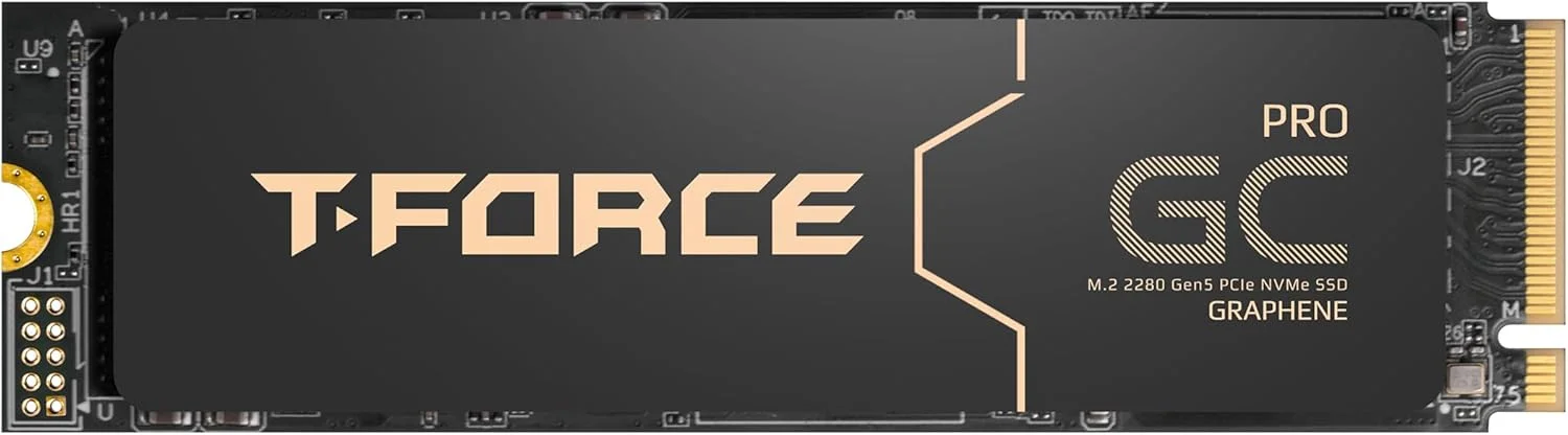 حافظه اس اس دی داخلی گیمینگ TEAMGROUP T-FORCE GC PRO 4TB با هیت سینک گرافن، DRAM SLC Cache، 3D TLC NAND NVMe InnoGrit PCIe Gen5x4 M.2 2280 سرعت خواندن/نوشتن 12500/11000 مگابایت بر ثانیه مدل TM8FFL004T0C129