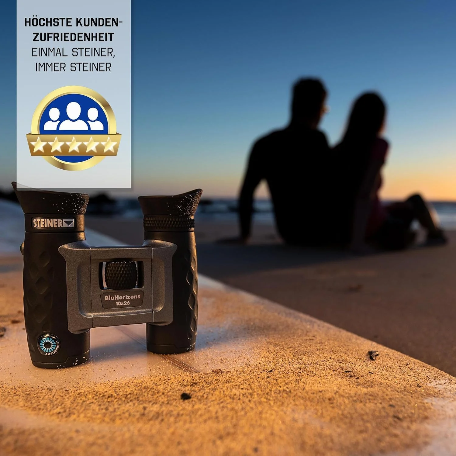 دوربین دوچشمی اشتاینر BluHorizons - فناوری منحصر به فرد لنز، محافظت از چشم، جمع و جور، سبک وزن - ایده آل برای فعالیت های خارج از منزل و رویدادهای ورزشی