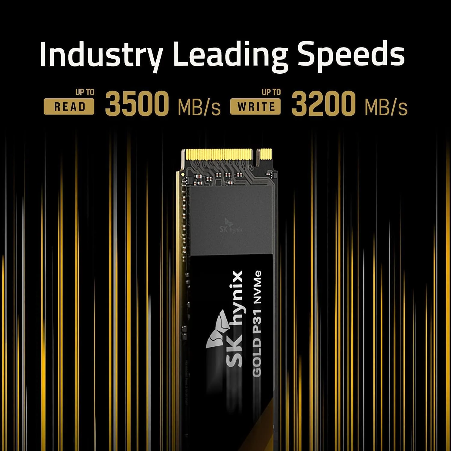 اس اس دی داخلی SK hynix Gold P31 500GB PCIe NVMe Gen3 M.2 2280، سرعت تا 3500MB/S، فرم فاکتور M.2 SSD فشرده، درایو حالت جامد داخلی با فلش NAND 128 لایه