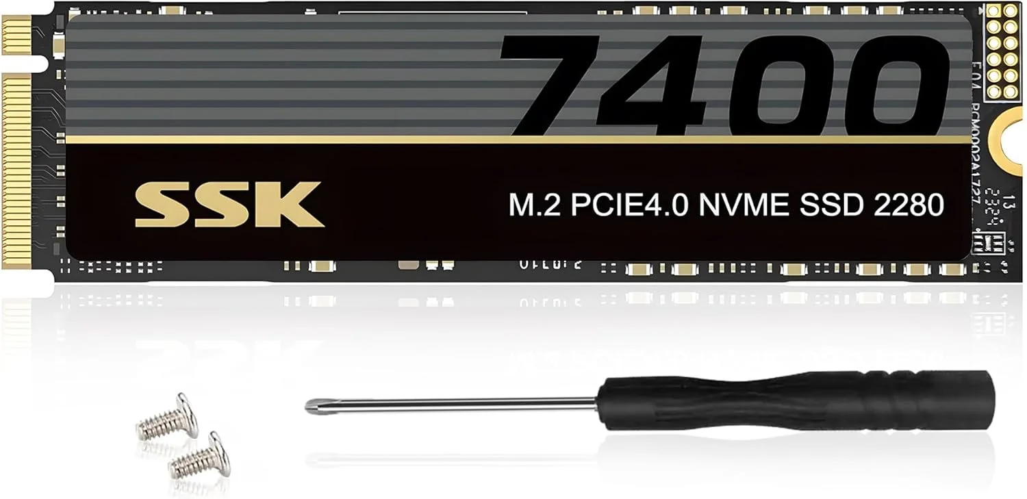 اس اس کی M.2 2280 NVME SSD 2TB PCIE4.0 GEN4x4 تا 7400 مگابایت