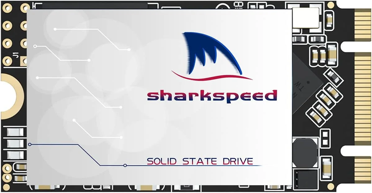 حافظه اس اس دی SHARKSPEED 1 ترابایت M.2 2242 NGFF Plus داخلی M2 SSD 3D NAND SATA III 6 Gb/s، درایو حالت جامد برای نوت بوک ها و کامپیوترهای رومیزی (M.2 2242 1 ترابایت)