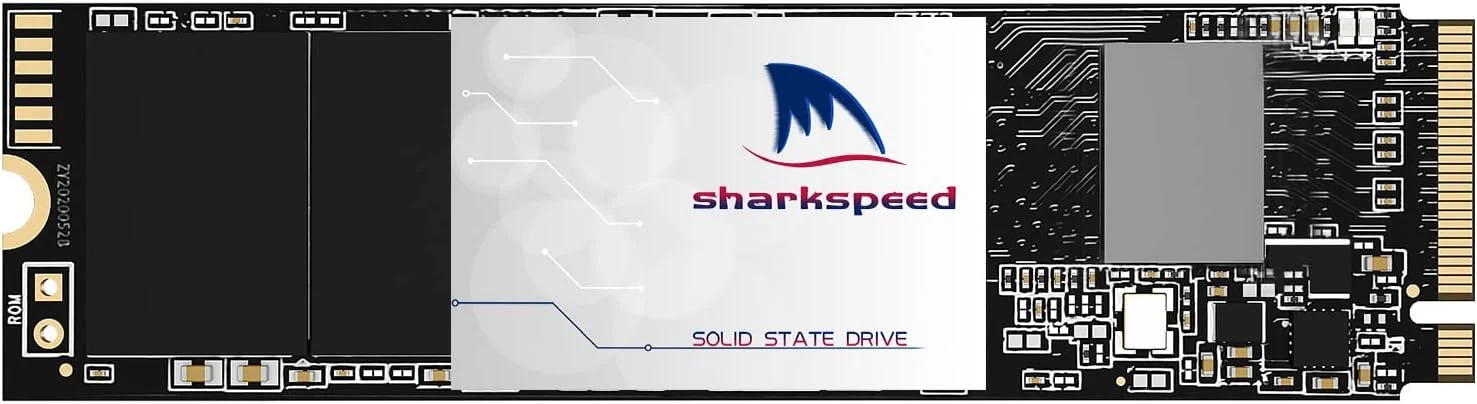 درایو حالت جامد M.2 NVMe SSD با ظرفیت 512 گیگابایت SHARKSPEED PCIe Gen 4.0x4، هارد درایو داخلی با سرعت خواندن تا 5,500 مگابایت بر ثانیه، سازگار با PS5، برای SSD گیمینگ (512GB M.2 NVME)