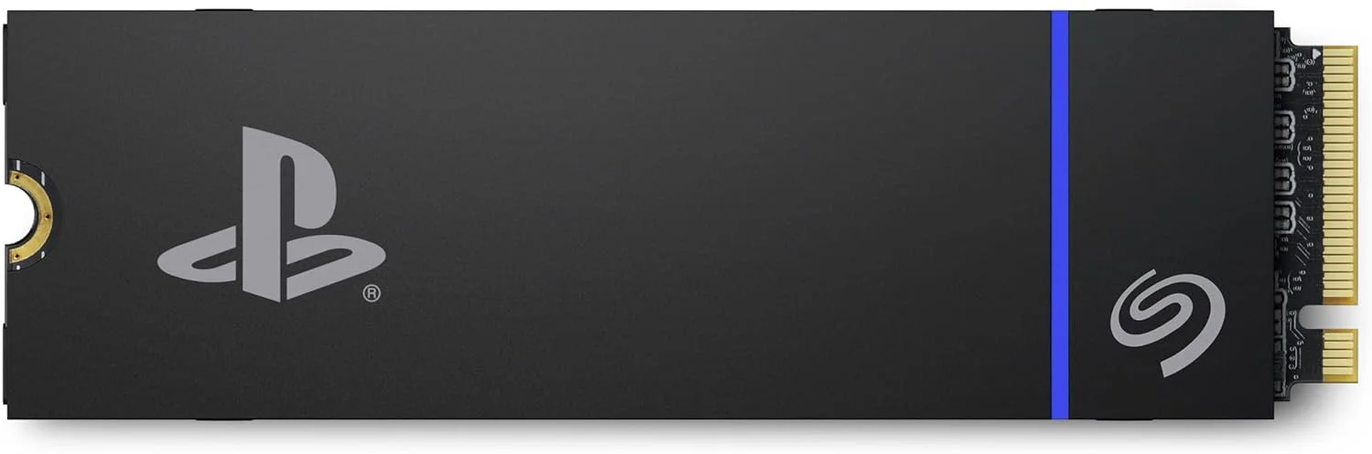 درایو گیمینگ سیگیت PS5 NVMe SSD برای PS5 با ظرفیت 2 ترابایت، درایو حالت جامد داخلی - PCIe Gen4 NVMe 1.4، دارای مجوز رسمی، سرعت تا 7300 مگابایت بر ثانیه با هیت سینک (ZP2000GP3A1001)