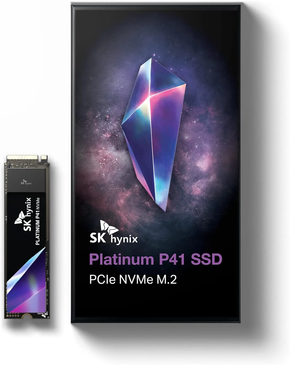اس اس دی اینترنال گیمینگ SK hynix Platinum P41 1TB PCIe NVMe Gen4 M.2 2280، سرعت تا 7,000MB/S، فرم فاکتور M.2 جمع و جور - درایو حالت جامد اینترنال با فلش NAND 176 لایه