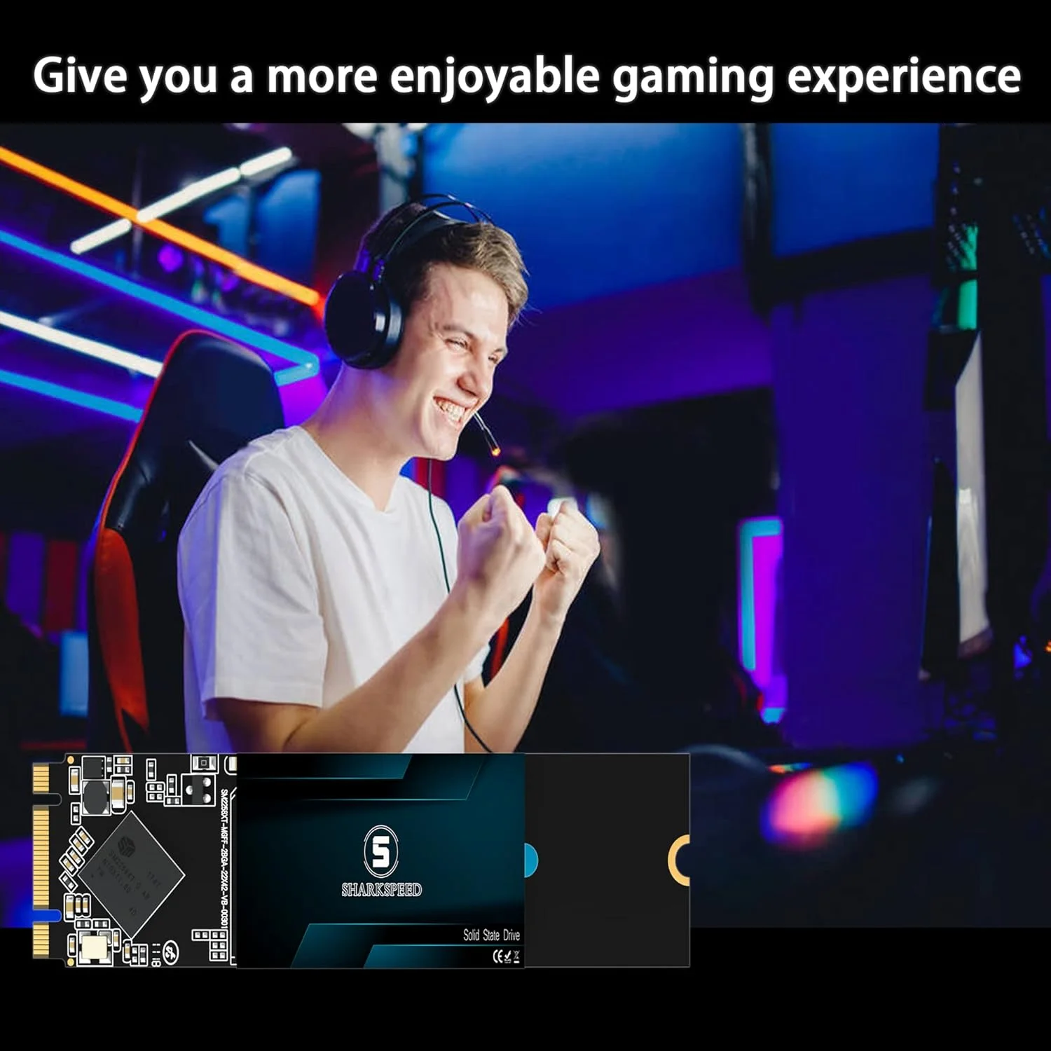 درایو حالت جامد داخلی SSD 4 ترابایت M.2 2280 TLC 3D NAND SATA III 6 Gb/s برای کامپیوتر، لپ تاپ و دسکتاپ (M.2 2280, 4TB)