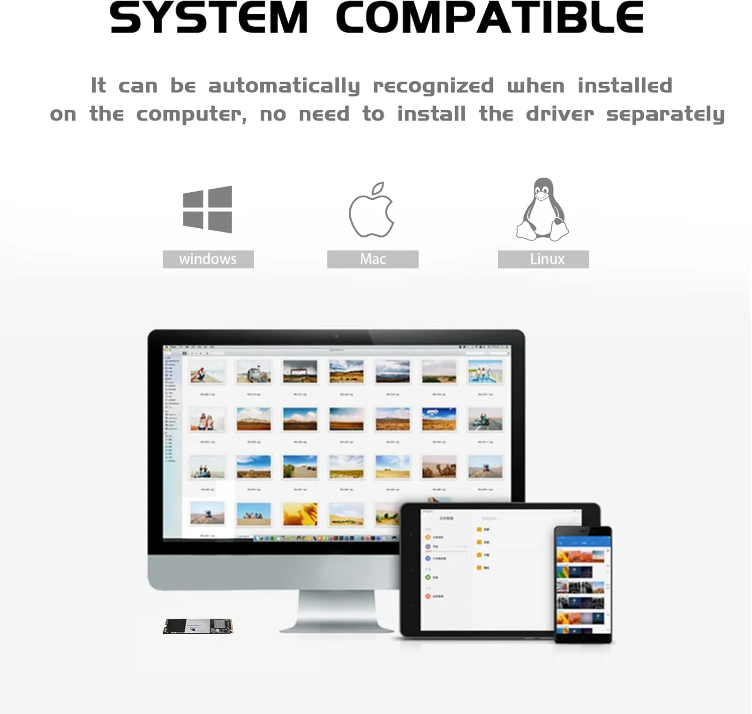 درایو حالت جامد M.2 NVMe SSD با ظرفیت 512 گیگابایت SHARKSPEED PCIe Gen 4.0x4، هارد درایو داخلی با سرعت خواندن تا 5,500 مگابایت بر ثانیه، سازگار با PS5، برای SSD گیمینگ (512GB M.2 NVME)