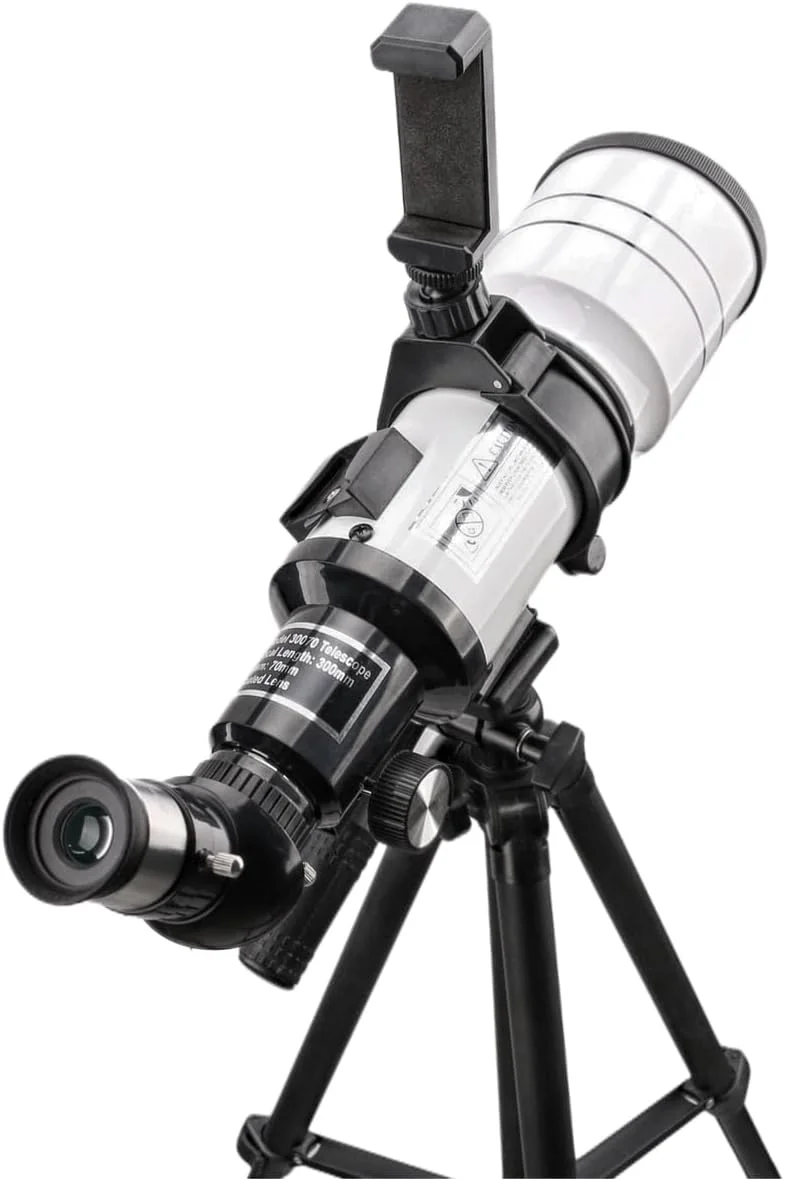 تلسکوپ - دهانه 70 میلی‌متری با ستاره‌یاب آسان و سه‌پایه پایدار - ایده‌آل برای تماشای ستارگان و افراد مبتدی