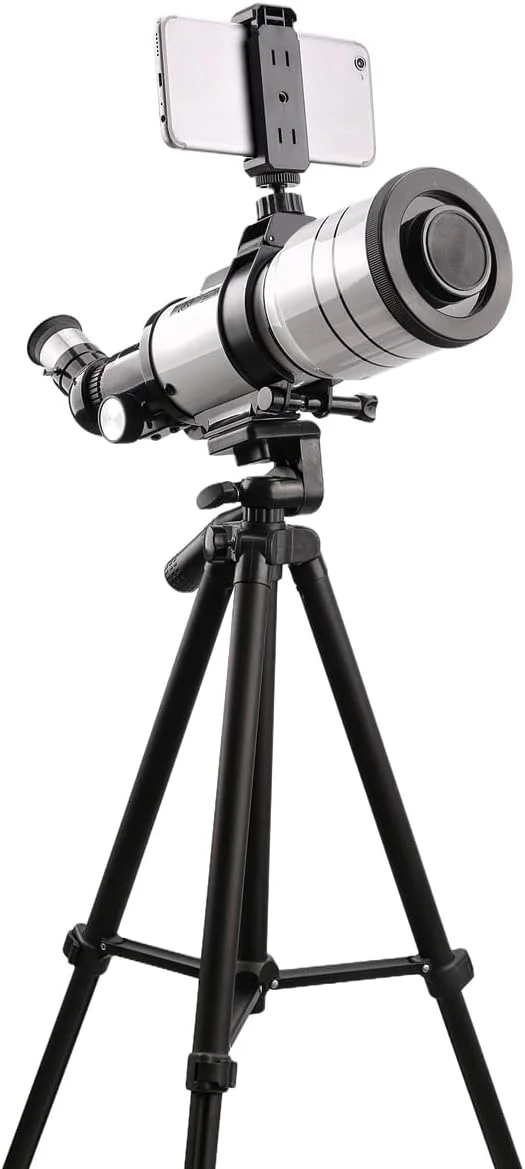 تلسکوپ - دهانه 70 میلی‌متری با ستاره‌یاب آسان و سه‌پایه پایدار - ایده‌آل برای تماشای ستارگان و افراد مبتدی