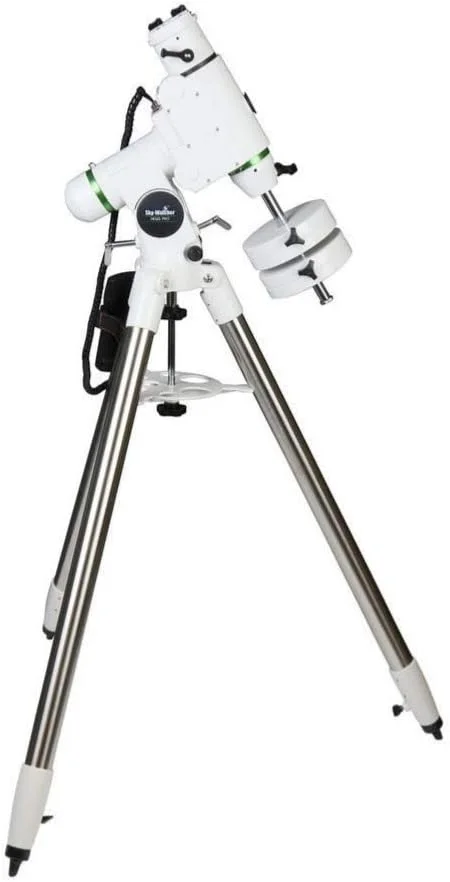 پایه تلسکوپ استوایی آلمانی Sky Watcher HEQ5 – کاملاً کامپیوتری با قابلیت GoTo – پایه موتوری عکاسی نجومی با پایگاه داده 42000 جرم آسمانی، سفید
