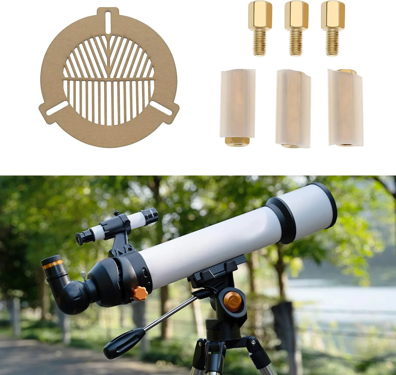 ماسک فوکوس تلسکوپ آکریلیک سبک وزن SING F LTD برای قطر بیرونی لوله از 60 میلی متر تا 90 میلی متر برای تلسکوپ های بازتابی، شکستی و دابسونی ماسک فوکوس تلسکوپ آکریلیک سبک وزن SING F LTD برای قطر بیرونی لوله از 60 میلی متر تا 90 میلی متر برای تلسکوپ های بازتابی، شکستی و دابسونی