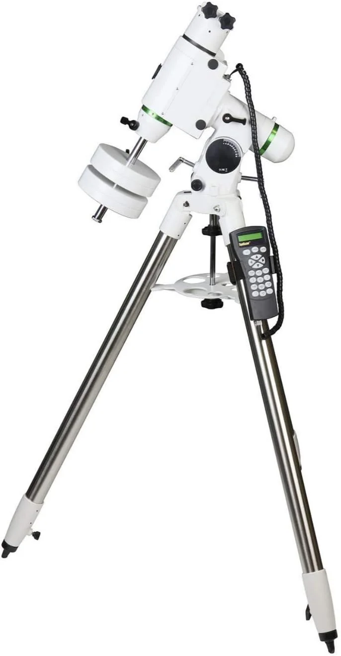 پایه تلسکوپ استوایی آلمانی Sky Watcher HEQ5 – کاملاً کامپیوتری با قابلیت GoTo – پایه موتوری عکاسی نجومی با پایگاه داده 42000 جرم آسمانی، سفید