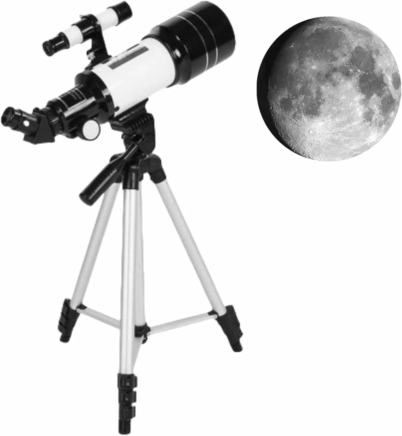 تلسکوپ نجومی هالامودو برای بزرگسالان، مناسب پرنده نگری، مسافرت در فضای باز و تماشای مناظر