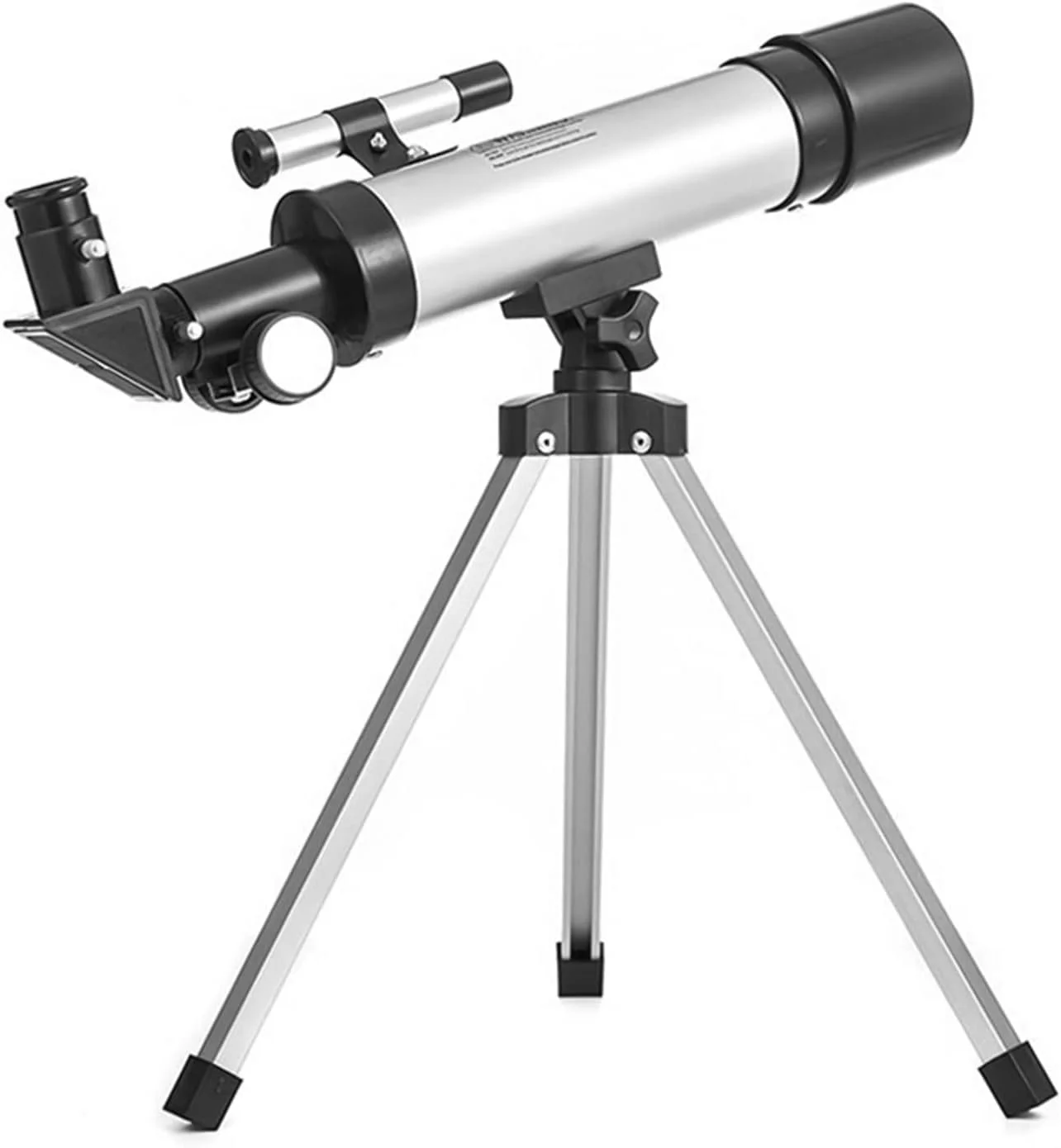 تلسکوپ نجومی تلسکوپ قابل حمل و جمع و جور با بزرگنمایی 90X به همراه یابنده و سه پایه قابل تنظیم برای کودکان و مبتدیان