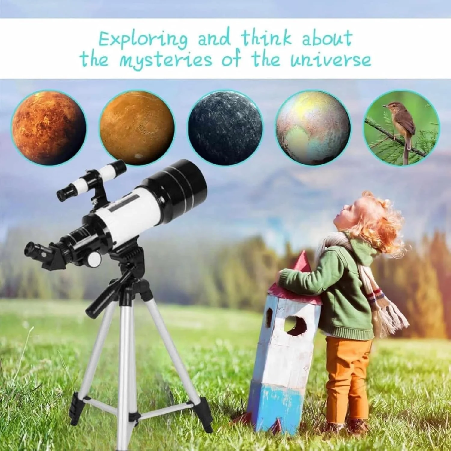 تلسکوپ نجومی هالامودو برای بزرگسالان، مناسب پرنده نگری، مسافرت در فضای باز و تماشای مناظر تلسکوپ نجومی هالامودو برای بزرگسالان، مناسب پرنده نگری، مسافرت در فضای باز و تماشای مناظر