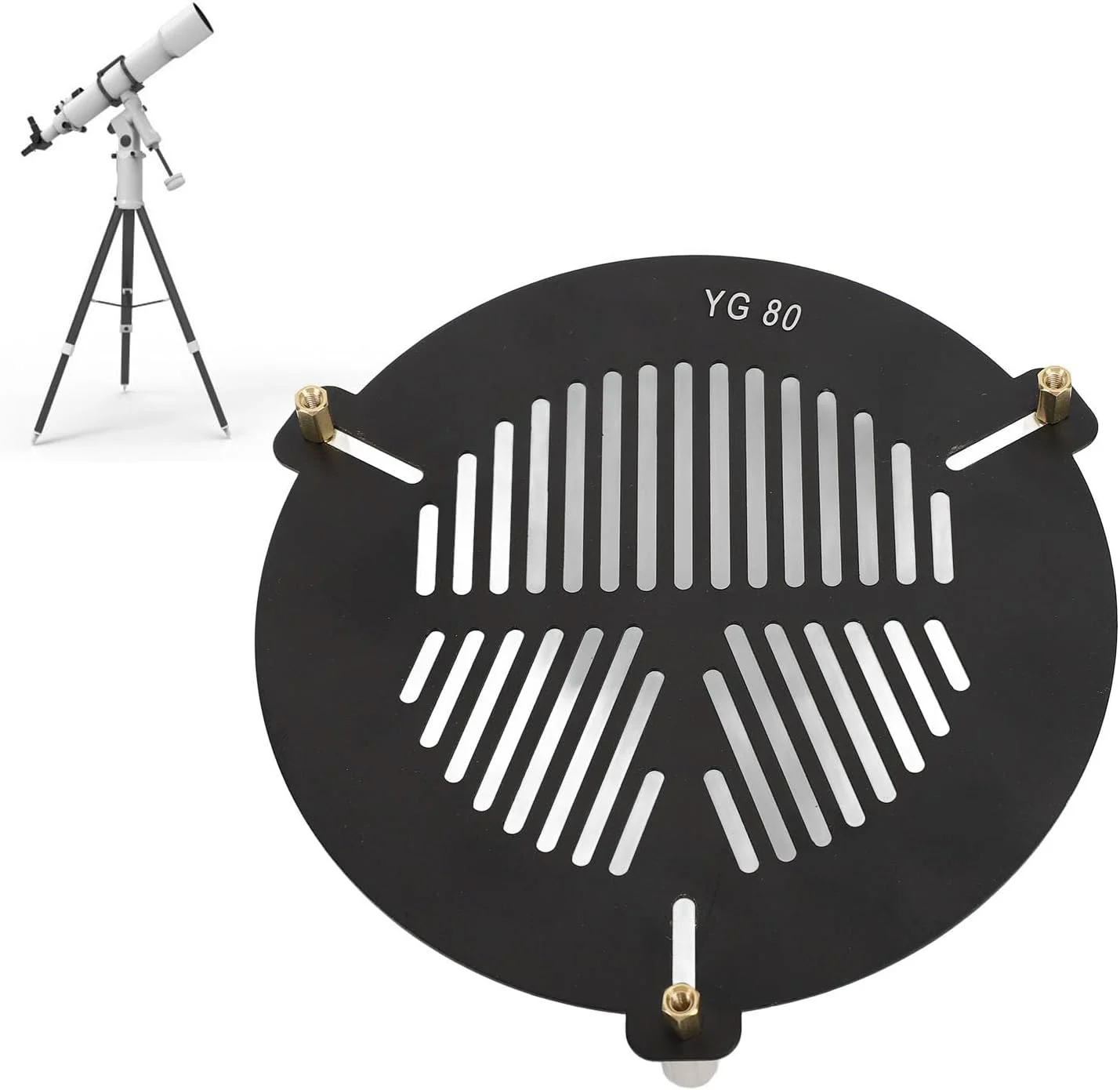 ماسک فوکوس تلسکوپ نجومی Ejoyous (مناسب برای قطر خارجی 84-115 میلی متر) برنجی آلومینیومی، ضد عدم تعادل سبک وزن، فوکوس دقیق 3 پیچی، برای بازتابنده/انکساری