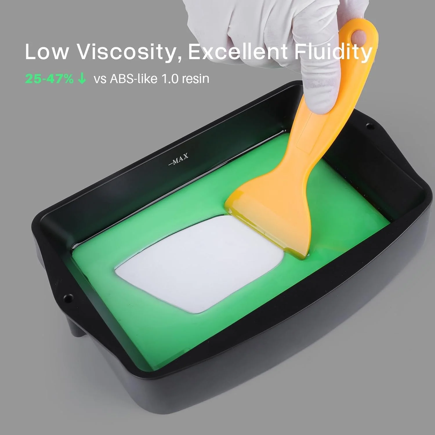 رزین پرینتر سه بعدی ELEGOO ABS-Like 3.0، رزین پرینت با دقت بالا 405 نانومتر LCD UV-Curing برای پرینتر سه بعدی MSLA، ویسکوزیته و انقباض کم، سبز شفاف 2000 گرم