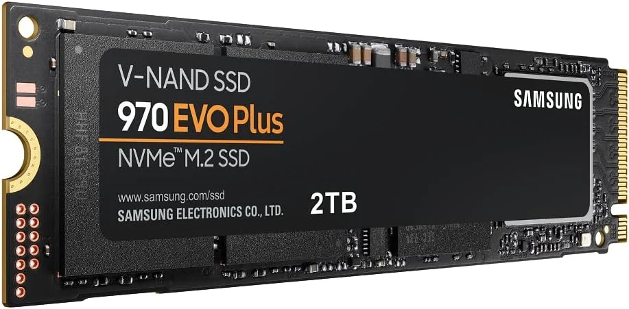 حافظه اس اس دی 2 ترابایتی سامسونگ 970 EVO Plus M.2 NVMe اینترنال با تکنولوژی V-NAND مدل MZ V7S2T0B/AM، مشکی
