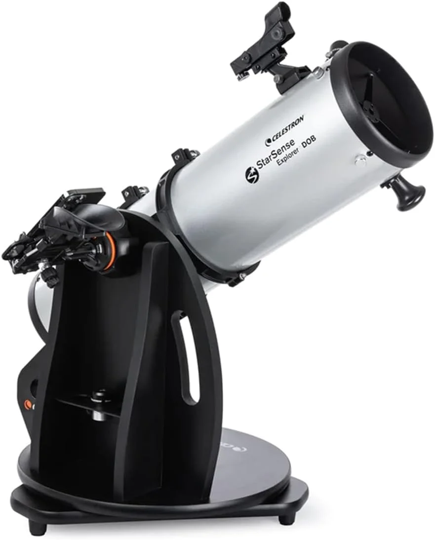 تلسکوپ رومیزه 150 میلی‌متری دابسونی Celestron 22482 StarSense Explorer با اپلیکیشن تلفن هوشمند و اپلیکیشن StarSense برای کمک به یافتن سحابی‌ها، سیارات و موارد دیگر – سازگاری با آیفون/اندروید