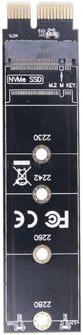 رایزر NVMe SSD M.2 PCIE X1 آداپتور PCIE به M.2 کارت رایزر اتصال M Key PCI-E PCI-Express برای SSD های 2230 2242 2260 2280 آداپتور m.2 nvme به pcie