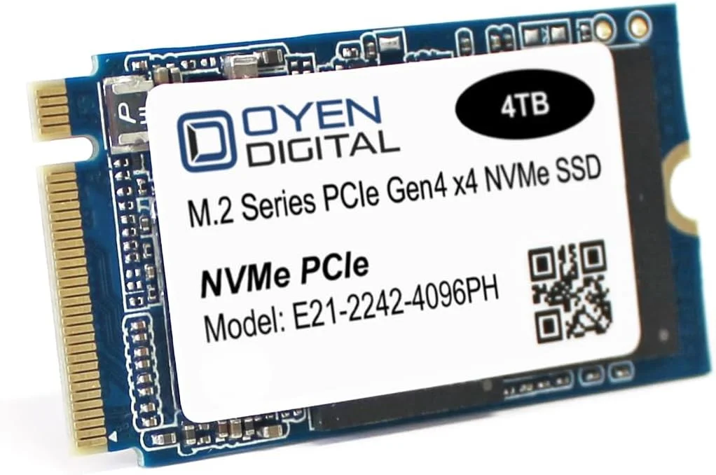 درایو حالت جامد داخلی 4 ترابایتی M.2 2242 NVMe PCIe 3D TLC از Oyen Digital