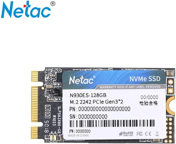 درایو حالت جامد N930ES NVMe M.2 2242 SSD Gen3*2 PCIe 3D MLC/TLC NAND Flash با ظرفیت 128 گیگابایت