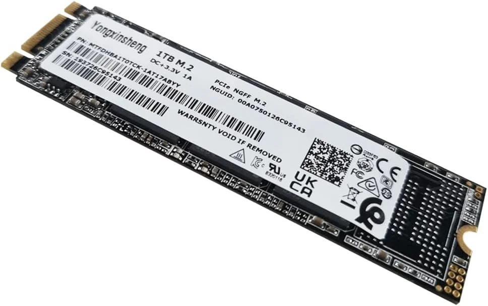درایو حالت جامد SSD M2 NGFFs با ظرفیت‌های 120 گیگابایت، 128 گیگابایت، 240 گیگابایت، 256 گیگابایت، 512 گیگابایت، 1 ترابایت و 2 ترابایت M.2 2280 PCIe NGFFs هارد دیسک اینترنال برای لپ تاپ و کامپیوتر (NGFFs M2 1TB)