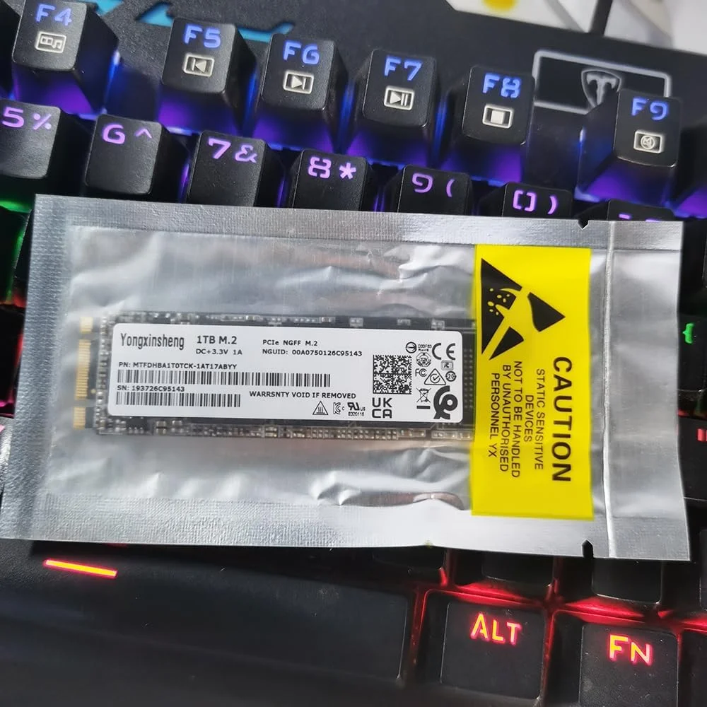 درایو حالت جامد SSD M2 NGFFs با ظرفیت‌های 120 گیگابایت، 128 گیگابایت، 240 گیگابایت، 256 گیگابایت، 512 گیگابایت، 1 ترابایت و 2 ترابایت M.2 2280 PCIe NGFFs هارد دیسک اینترنال برای لپ تاپ و کامپیوتر (NGFFs M2 1TB)