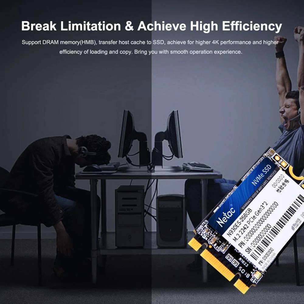 درایو حالت جامد N930ES NVMe M.2 2242 SSD Gen3*2 PCIe 3D MLC/TLC NAND Flash با ظرفیت 128 گیگابایت