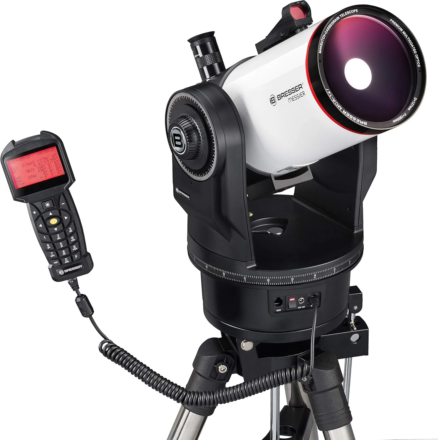 تلسکوپ Bresser MCX-127 Messier با فاصله کانونی 1900 میلی‌متر و GoTo تلسکوپ EQ/AZ با پایه اختیاری استوایی یا سمت-ارتفاعی به همراه سه‌پایه