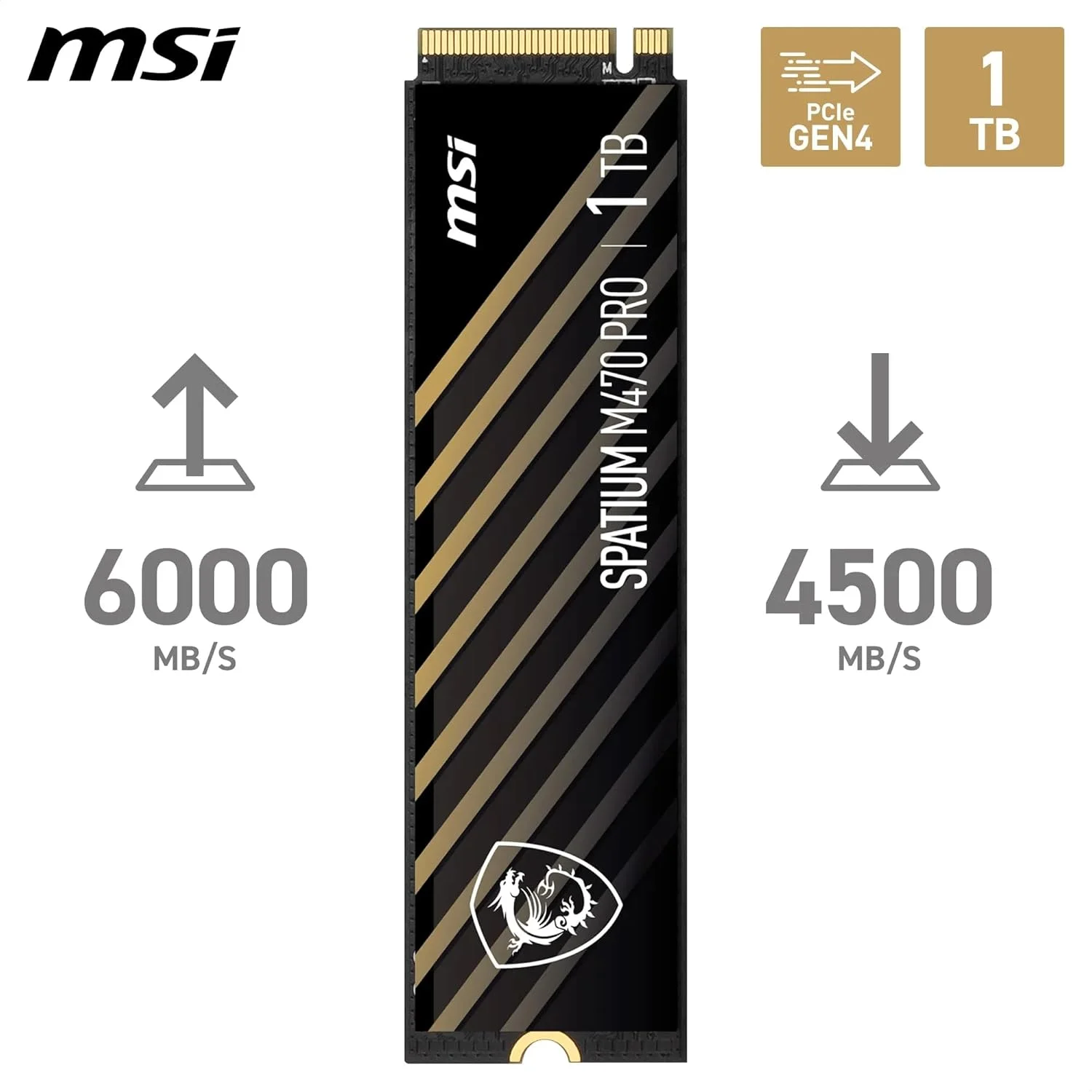 MSI SPATIUM M470 Pro PCIe 4.0 NVMe M.2 1 ترابایت