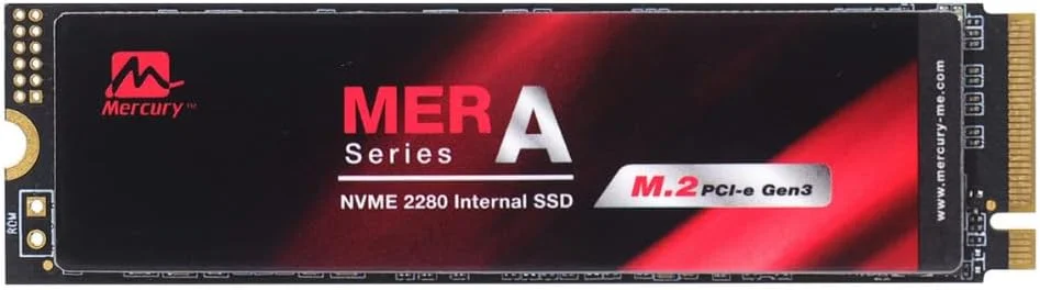 حافظه اس اس دی M.2 NVMe مرکوری سری MERA، PCIe Gen3 x4، 2280، سرعت خواندن 3400 مگابایت بر ثانیه، سرعت نوشتن 3100 مگابایت بر ثانیه (1 ترابایت)