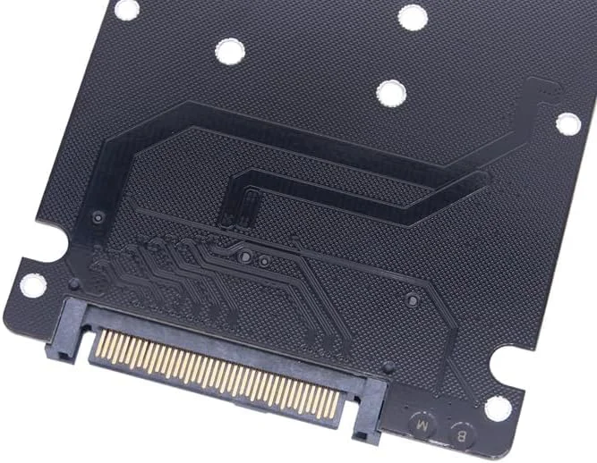 تبدیل M.2 SSD به U.2 / تبدیل M.2 NVME SSD (کلید M) و SSD کلید B به آداپتور U.2 SFF-8639 / کارت آداپتور 2 در 1 - NVME و SATA M.2 به (U.2X16)