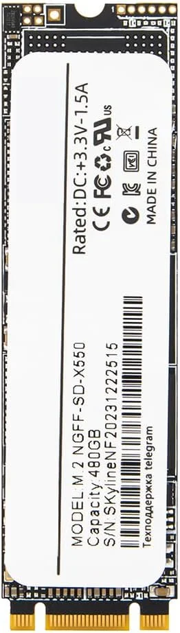 درایو حالت جامد داخلی 2 ترابایتی Morelian SSD، M.2 NGFF - تا 520 مگابایت بر ثانیه، با فناوری فلش سه بعدی TLC، سازگار با دسکتاپ/لپ تاپ/نوت بوک